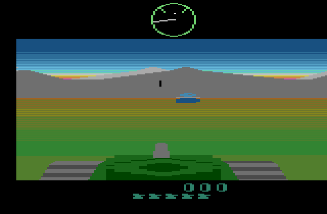 Battlezone Atari 2600 Screenshot: Game start.