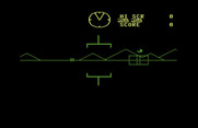 Battlezone for Commodore 64 - Game start.