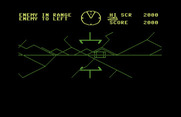 Battlezone for Commodore 64 - Crash! I've been hit...