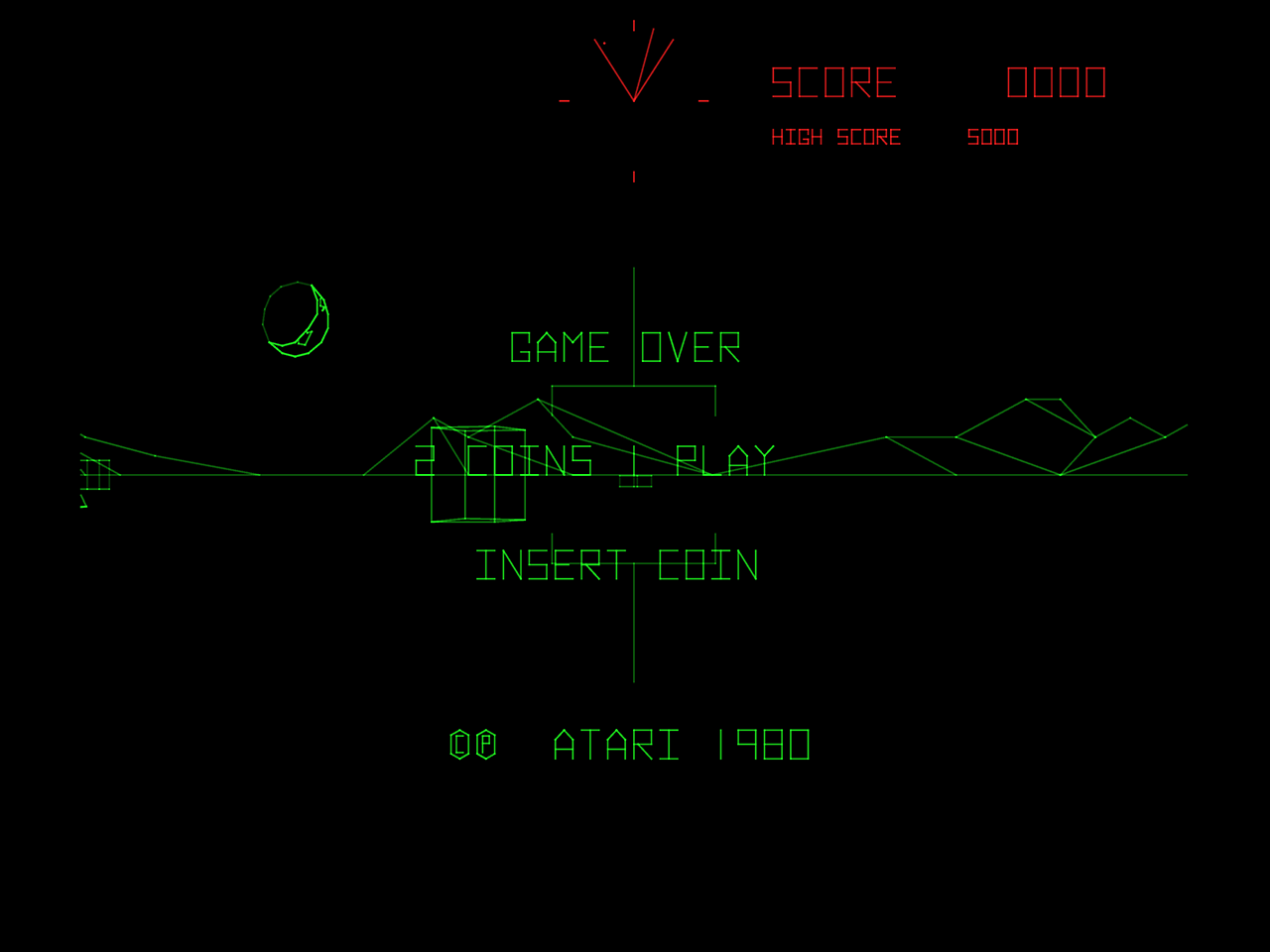 Battlezone Arcade Screenshot: Game demo.