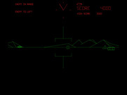 Battlezone for Arcade - Enemy to the left...and it's a flying saucer!