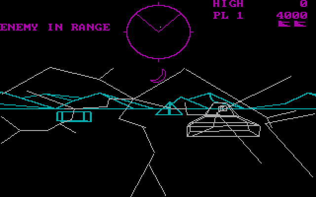 Battlezone IBM PC/Compatibles Screenshot: The players tank has been destroyed.