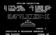 Battlezone for IBM PC/Compatibles - The game options menu.