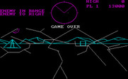 Battlezone for IBM PC/Compatibles - Game over.