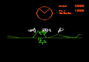 Battlezone for Apple II - Enemy destroyed!