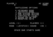 Battlezone for Apple II - Game options.