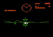Battlezone for Apple II - Game start.