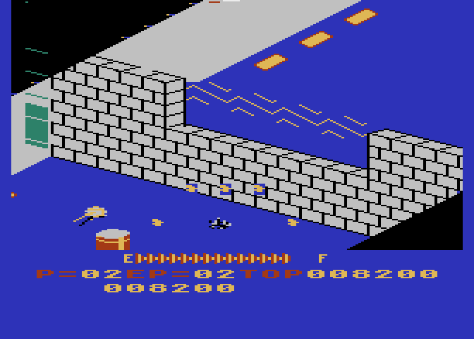 Zaxxon Atari 5200 Screenshot: Crash!