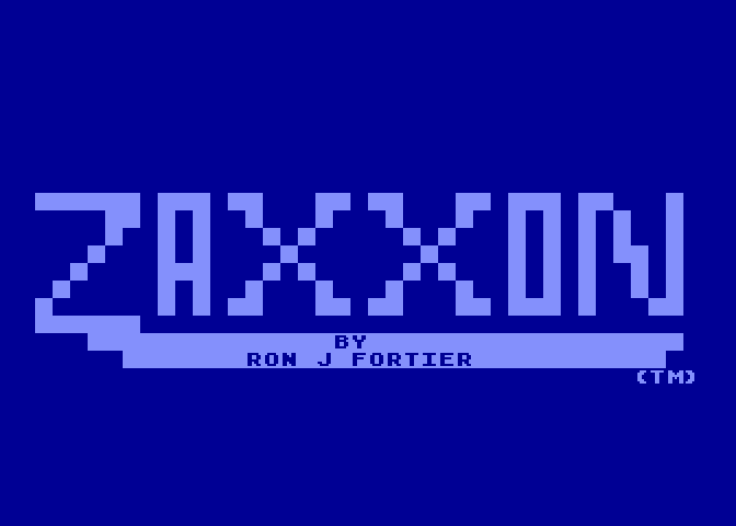 Zaxxon Atari 5200 Screenshot: Title screen 2.