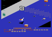 Zaxxon for Atari 5200 - Don't crash into these barriers.