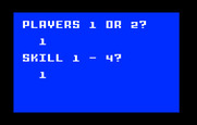 Zaxxon for Intellivision - Select number of players and desired skill level.