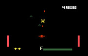 Zaxxon for Intellivision - Flying through space...one enemy plane destroyed!