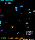 Zaxxon for Arcade - Numerous enemy planes attacking...