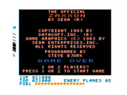 Zaxxon for TRS-80 Color Computer - Game over.
