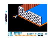 Zaxxon for TRS-80 Color Computer - Game start.
