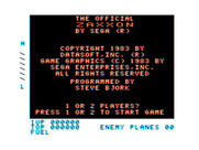 Zaxxon for TRS-80 Color Computer - Title screen.