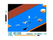 Zaxxon for TRS-80 Color Computer - Watch out for missile launches...