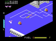 Zaxxon for ColecoVision - You can fly over walls, but watch out for missiles when flying too high...