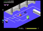 Zaxxon for ColecoVision - Shoot the green tanks for extra fuel.