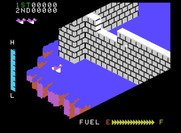 Zaxxon for ColecoVision - Game start; first, don't crash into this wall!