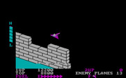 Zaxxon for IBM PC/Compatibles - Exiting the first area...