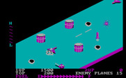 Zaxxon for IBM PC/Compatibles - Blasting enemies...