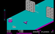 Zaxxon for IBM PC/Compatibles - Watch out for this electrified wall.
