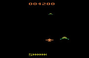 Zaxxon for Atari 2600 - Avoid enemy planes in space.