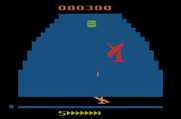 Zaxxon for Atari 2600 - Blast radar towers for points.