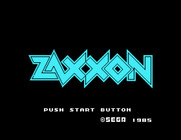 Zaxxon for Sega SG-1000 - Title screen.