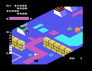 Zaxxon for Sega SG-1000 - More walls to avoid...