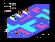 Zaxxon for Sega SG-1000 - Yikes, avoid those missiles!