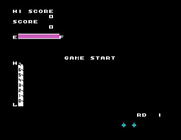 Zaxxon for Sega SG-1000 - Game start.