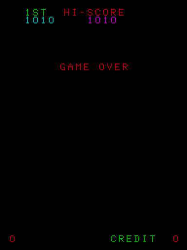 Cosmic Guerilla Arcade Screenshot: Game over.