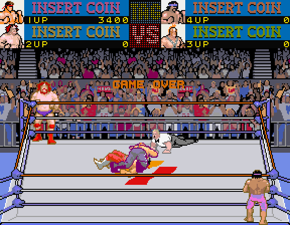 Main Event, The Arcade Screenshot: Game over.
