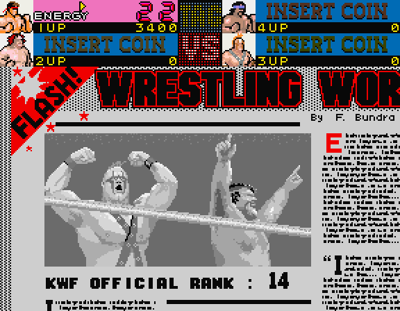 Main Event, The Arcade Screenshot: The winners make the front page of the paper.