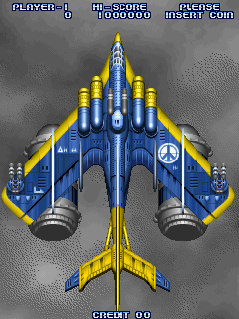 Cyvern: The Dragon Weapons Arcade Screenshot: Game start.