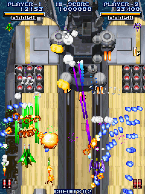 Cyvern: The Dragon Weapons Arcade Screenshot: It's mayhem here!