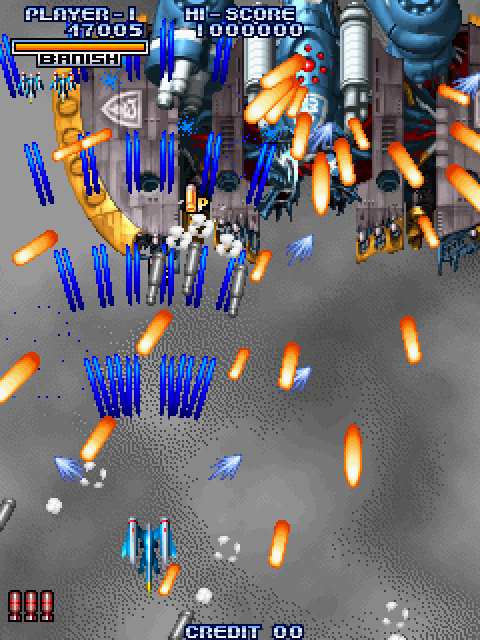 Cyvern: The Dragon Weapons Arcade Screenshot: There are, at times, a significant number of bullets to dodge!