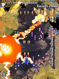 Sengeki Striker for Arcade - Launching one of the limited number of bombs to destroy a large area...