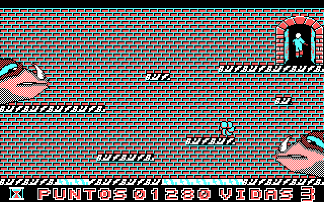 Skate Dragon IBM PC/Compatibles Screenshot: Try to reach the exit in the top right...