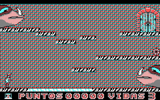 Skate Dragon IBM PC/Compatibles Screenshot: Game start.