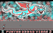 Skate Dragon for IBM PC/Compatibles - Another screen where you need to dodge the dragon's fire.