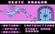 Skate Dragon for IBM PC/Compatibles - Title screen and main menu.