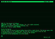 Zork II: The Wizard of Frobozz for Amstrad PCW - Title screen.