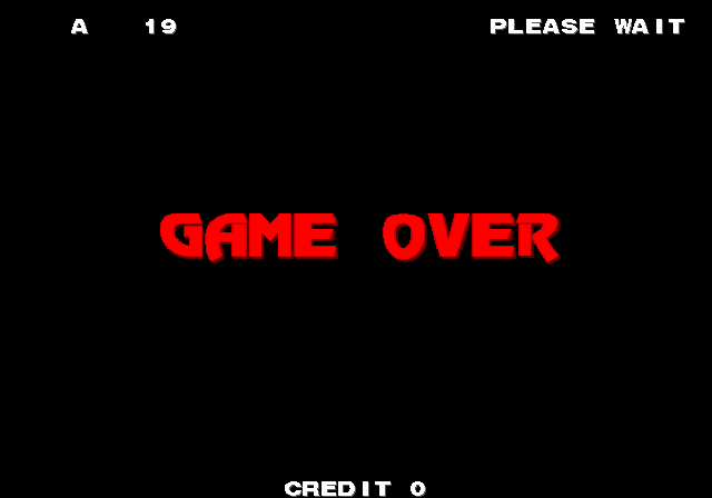 Astra Superstars Arcade Screenshot: Game over.