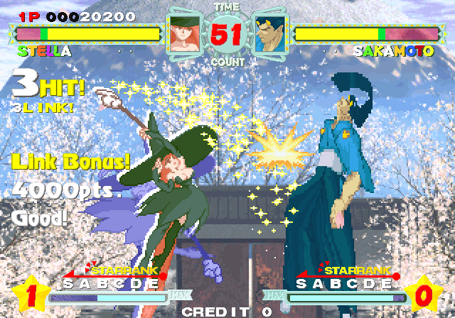 Astra Superstars Arcade Screenshot: Stella earns some bonus points!