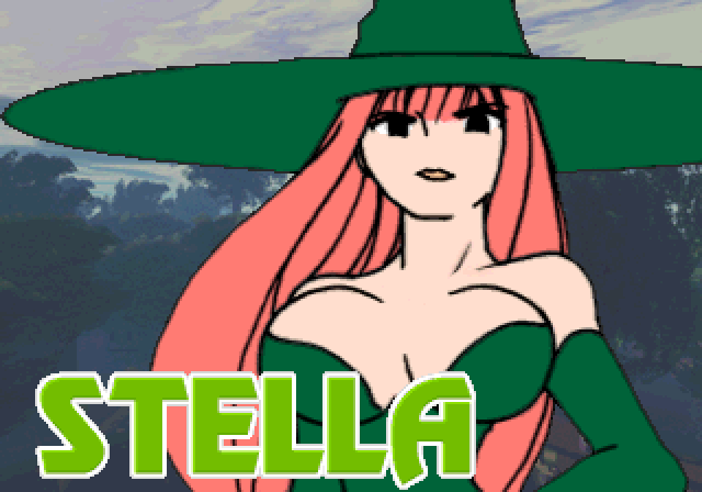 Astra Superstars Arcade Screenshot: Attract mode character introduction: Stella.