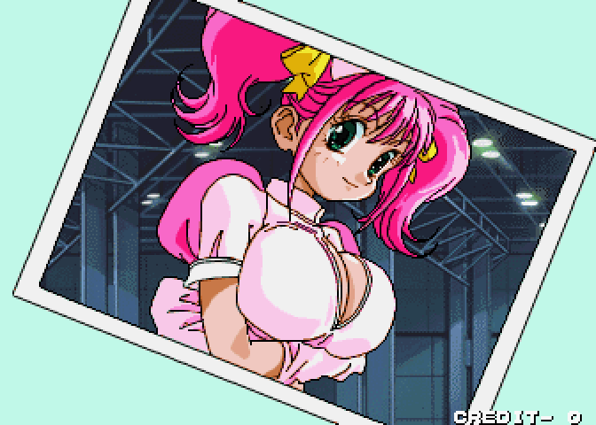 Pachinko Sexy Reaction Arcade Screenshot: Game attract mode.