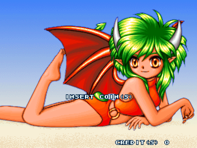 Puyo Puyo Sun Arcade Screenshot: Game attract mode.